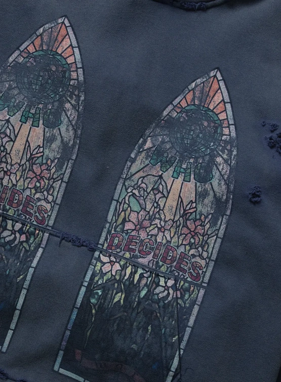 Худи WHO DECIDES WAR Faded Indigo