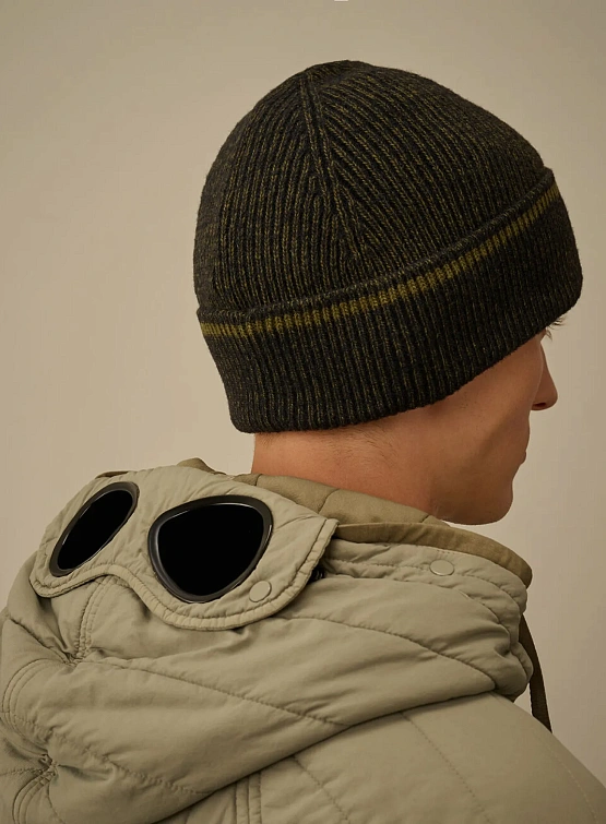 Шапка C.P. Company Fleece Knit Beanie Capers