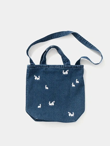 Тоут Carne Bollente Bags Bunny Washed Blue