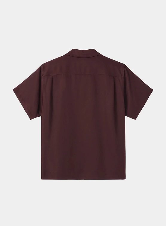 Рубашка Recto Camp Collar Western Club Wine