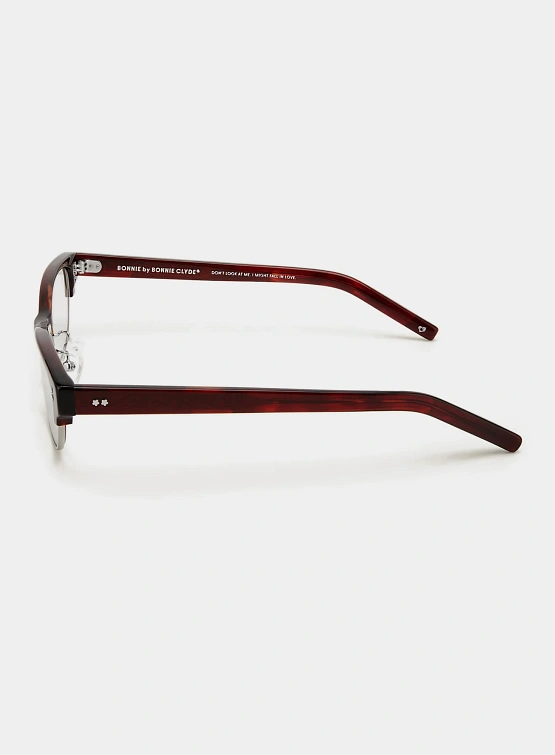 Очки Bonnie Clyde Closed Caption Red Tortoise & Clear Lens
