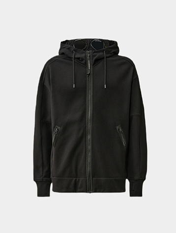 Зип-худи C.P. Company Diagonal Raised Fleece Black