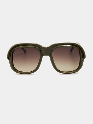 Очки Dries Van Noten x Linda Farrow Oversize Khaki