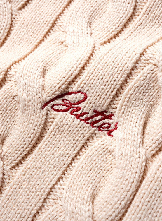 Жилет Butter Goods Cable Knit Vest Bone