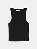 Женский топ AMOMENTO Cut-Out Sleeveless Top Black