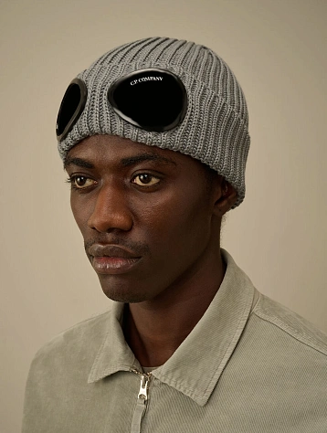 Шапка C.P. Company Extrafine Merino Wool Goggle Griffin Grey