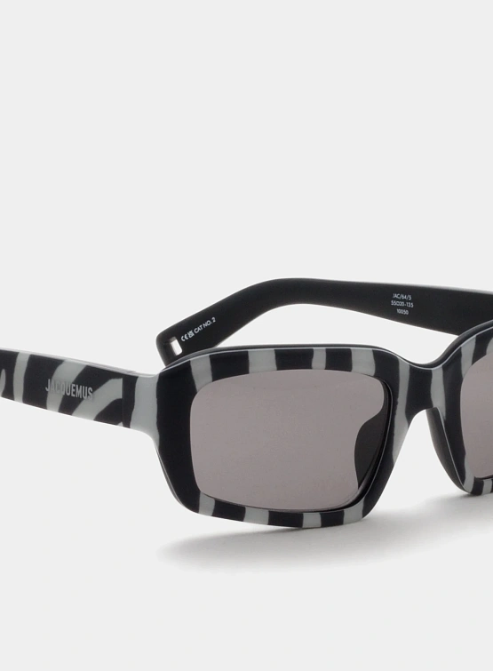 Очки JACQUEMUS Marino Matt Black and Zebra