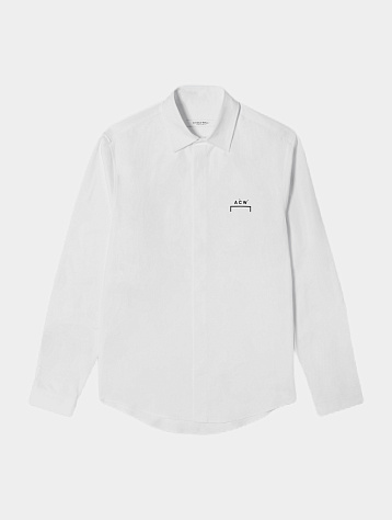 Рубашка A-COLD-WALL* Bracket Logo White