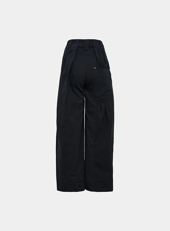 Женские брюки OPEN YY Full Gather Black