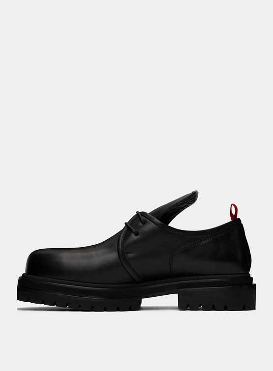 Дерби 424 Low Top Leather Black