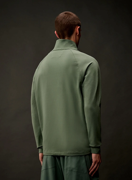 Халф-зип C.P. Company Diagonal Raised Sea Spray