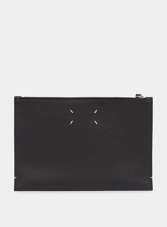 Клатч Maison Margiela Strap Logo Stitch Black