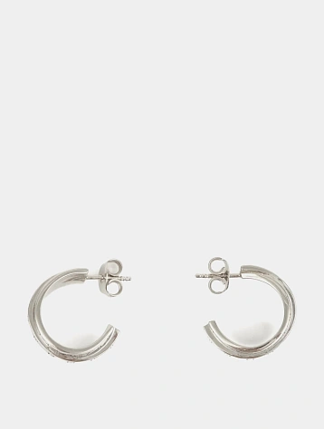 Серьги MM6 Maison Margiela Polished Hoop Earrings