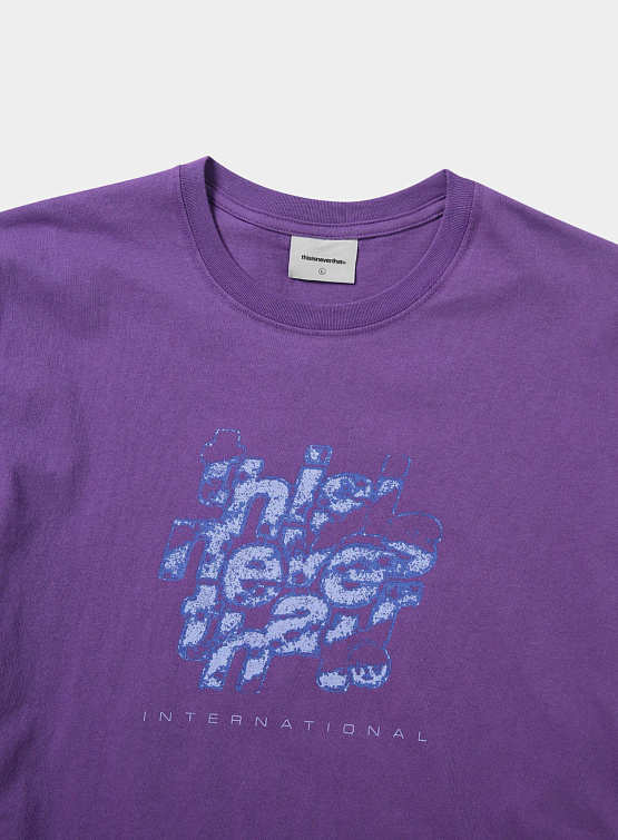 Футболка thisisneverthat Crushed Pixel Tee Purple