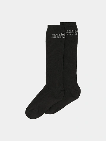 Носки MM6 Maison Margiela Bootleg Black