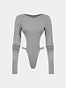 Женское боди entire studios Valve LS Bodysuit Faded Grey