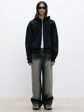 Джинсы COOR Stone Brushed Semi Wide Washed Charcoal