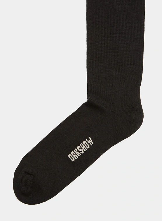 Носки RICK OWENS DRKSHDW Knee High Black/Pearl