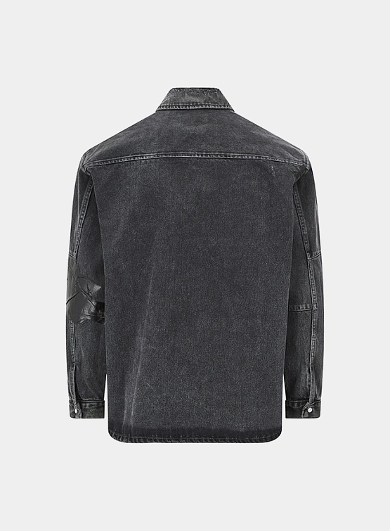 Рубашка Martine Rose Denim Overshirt Black Wash