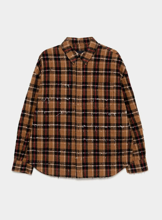 Рубашка JUUN.J Damage Check Shirts Beige