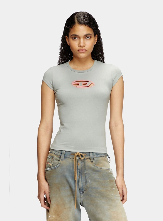 Женская футболка Diesel T-Angie Maglietta Light Grey