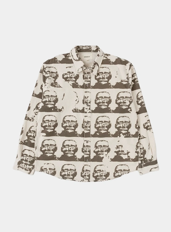 Рубашка Heresy Stone Head Shirt Ecru