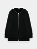 Зип-худи UNDERCOVER Fleece Nylon Tulle Layered Black