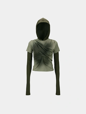 Женское худи Andersson Bell Gathered Jersey Green