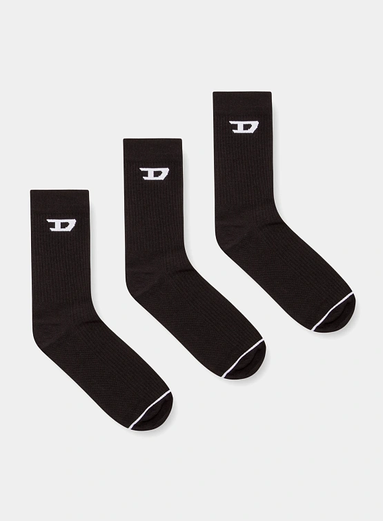 Носки Diesel Skm-D-Tennis-Crew 3Pack Black
