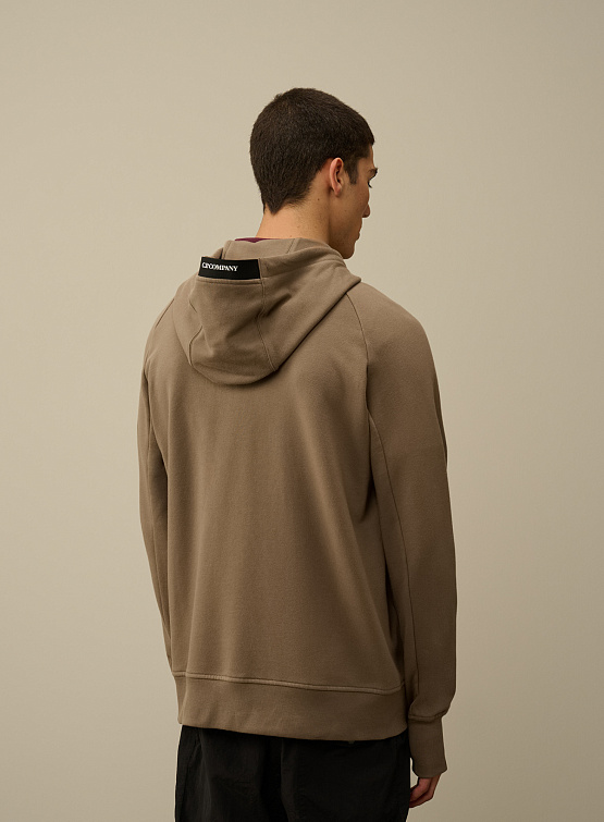Зип-худи C.P. Company Diagonal Raised Fleece Walnut