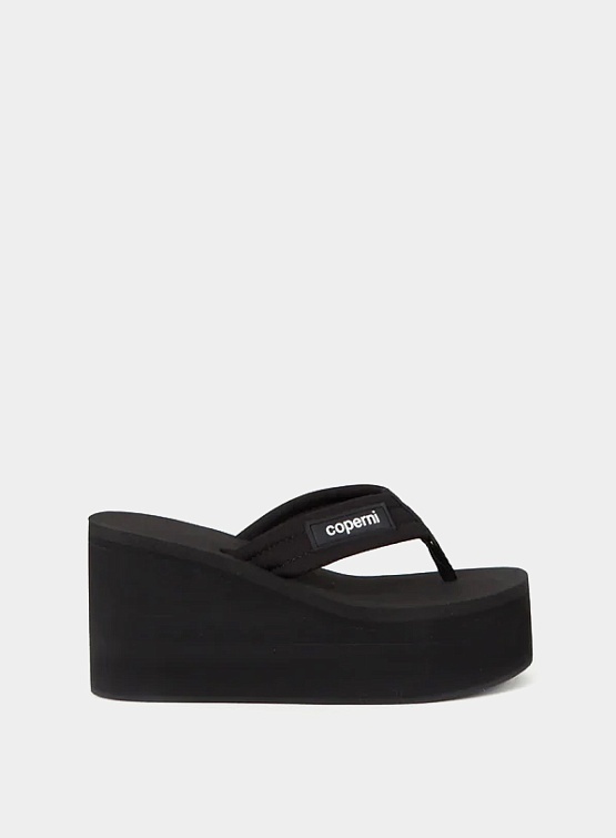 Сандалии Coperni Branded Wedge Sandal Black