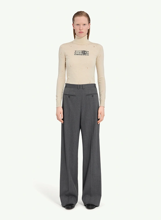 Женские брюки MM6 Maison Margiela Voluminous Grey