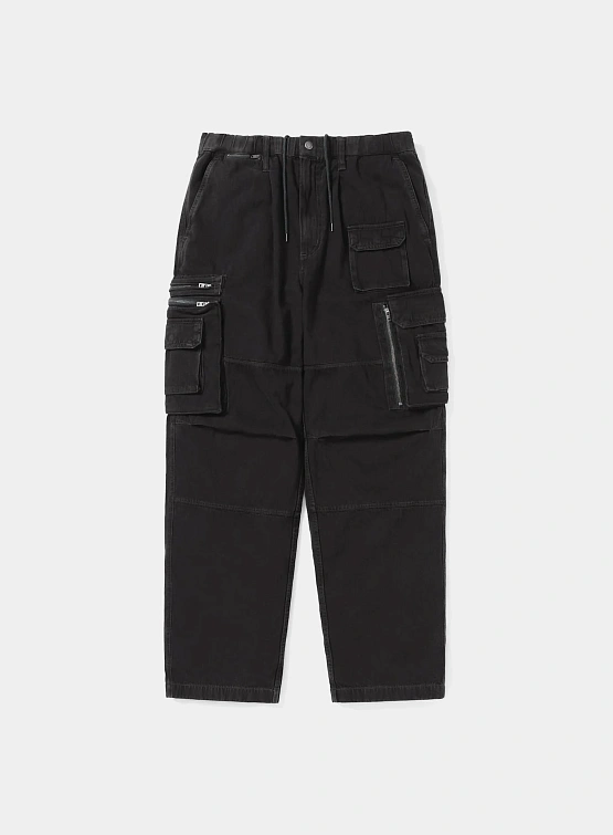 Брюки thisisneverthat Crazy Multi Zip Pant - Updated Black