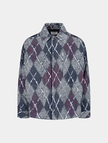 Овершот BONSAI Flannel Rombi Oversize White