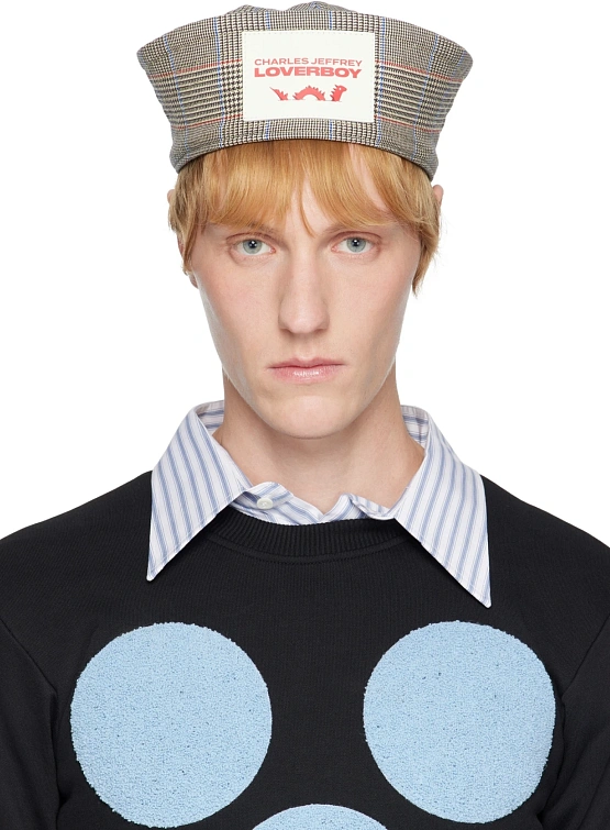 Берет Charles Jeffrey Loverboy Crown Sailor Beige