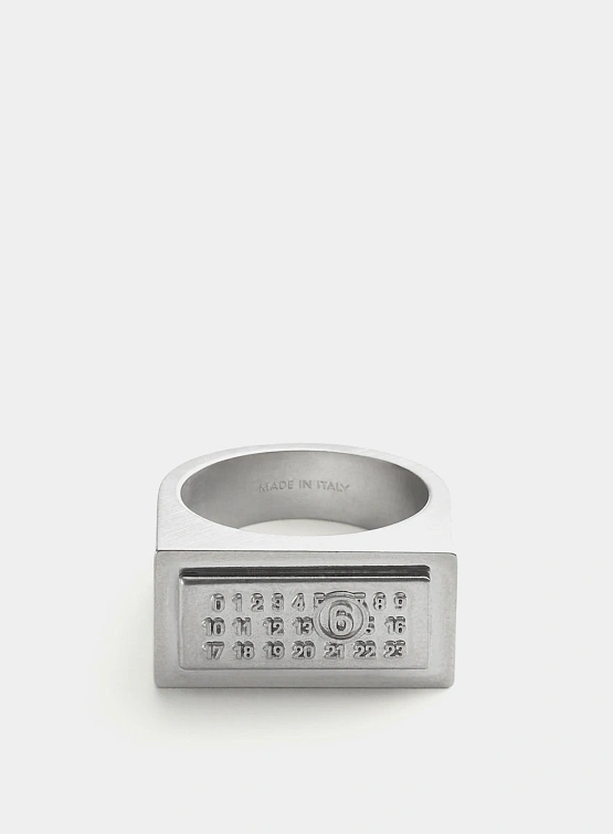 Кольцо MM6 Maison Margiela Numeric Rectangle Ring