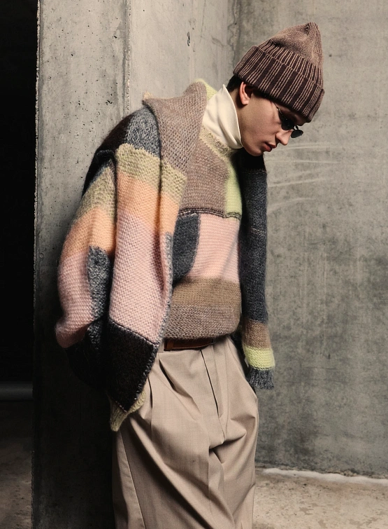 Брюки Recto Double Pleated Wide Sepia Beige