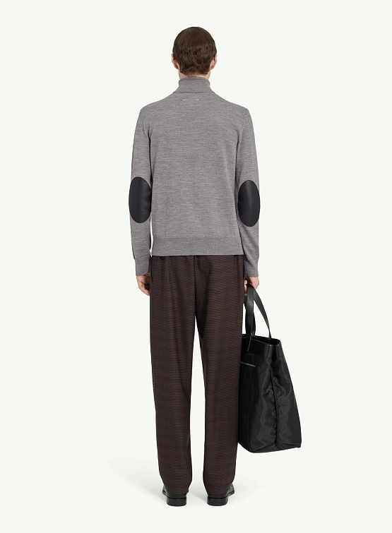 Свитер MM6 Maison Margiela Elbow Patch Grey Melange