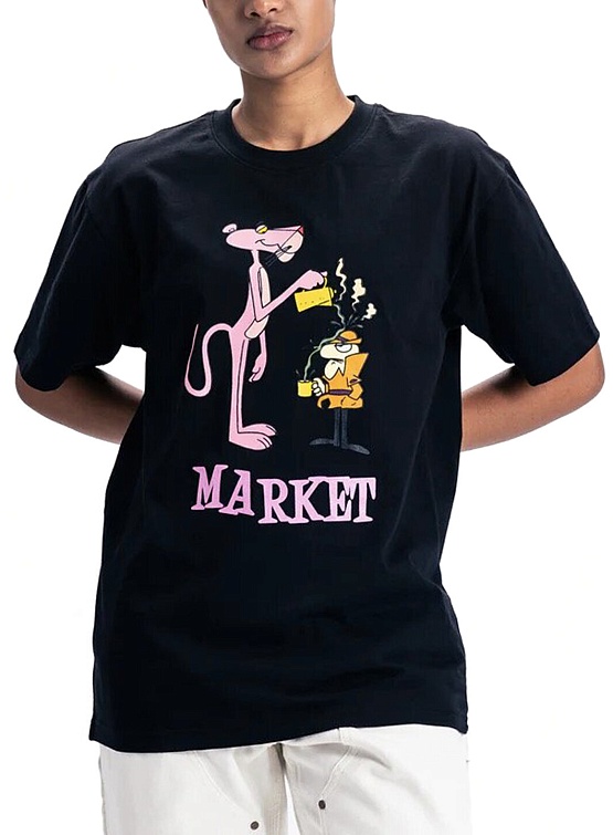 Футболка MARKET Pink Panther Pourover T-Shirt Black