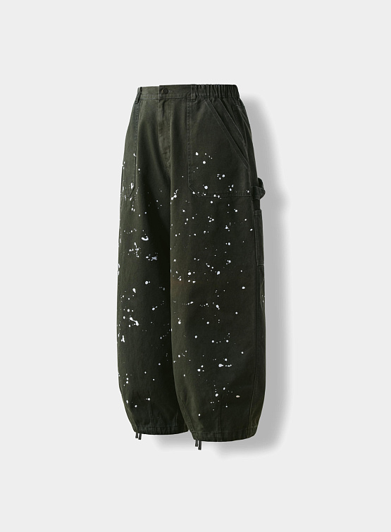 Брюки ANGLAN Double Fatigue Painting Balloon Pants Khaki