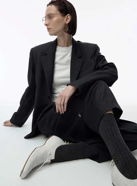 Брюки ADERERROR Sig BK Tag Slacks 01 Grey