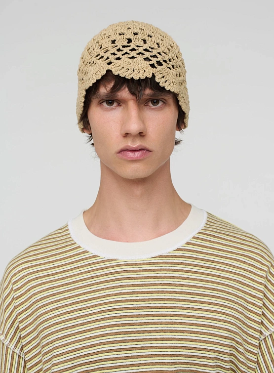 Панама Song for the Mute Crochet Beige