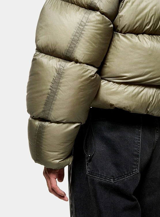 Пуховик MKI MIYUKI ZOKU Translucent Funnel Neck Bubble Sage