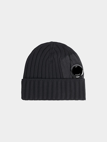 Шапка C.P. Company Extra Fine Merino Wool Lens Black