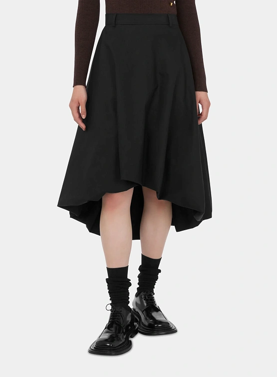 Женская юбка MOSCHINO Poplin Midi Skirt Black