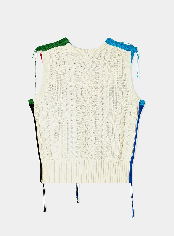 Жилет Charles Jeffrey Loverboy Patch Cable Vest Knit