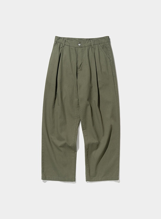 Брюки Uniform Bridge One Tuck Chino Pants Khaki