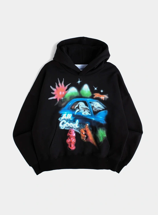 Худи Jungles Jungles All Good Airbrush Hoodie Black