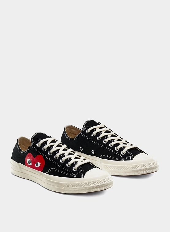 Converse comme des garcon black online