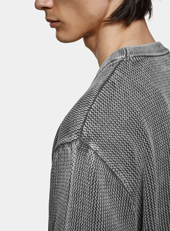 Лонгслив MKI MIYUKI ZOKU Pigment Black Loose Gauge L/S